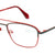 Red Full Rim Square Eyeglasses A3210