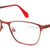 Red Full Rim Square Eyeglasses E1192