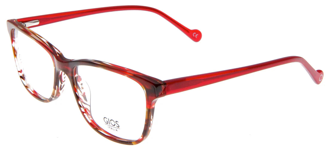 Red Full Rim Square Eyeglasses GI RF500068
