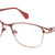 Red Full Rim Square Eyeglasses J2286