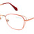 Red Full Rim Square Eyeglasses M2246