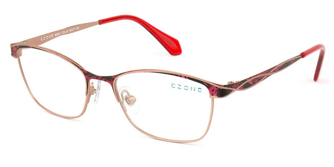 Red Full Rim Square Eyeglasses M2250