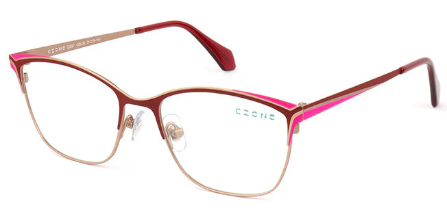 Red Full Rim Square Eyeglasses Q2237