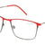 Red Full Rim Square Eyeglasses X2270