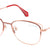 Red Full Rim Square Eyeglasses X2282