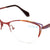 Red Semi-Rimless Cat Eye Eyeglasses E4135