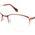 Red Semi-Rimless Cat Eye Eyeglasses J2294