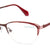 Red Semi-Rimless Cat Eye Eyeglasses Q2238