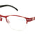 Red Semi-Rimless Square Eyeglasses E3212