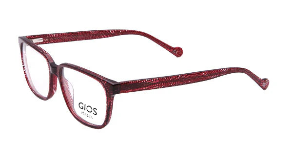 Red Semi Rimless Square Eyeglasses GI RF500061