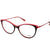 Red Transparent Full Rim Oval Eyeglasses WM50116