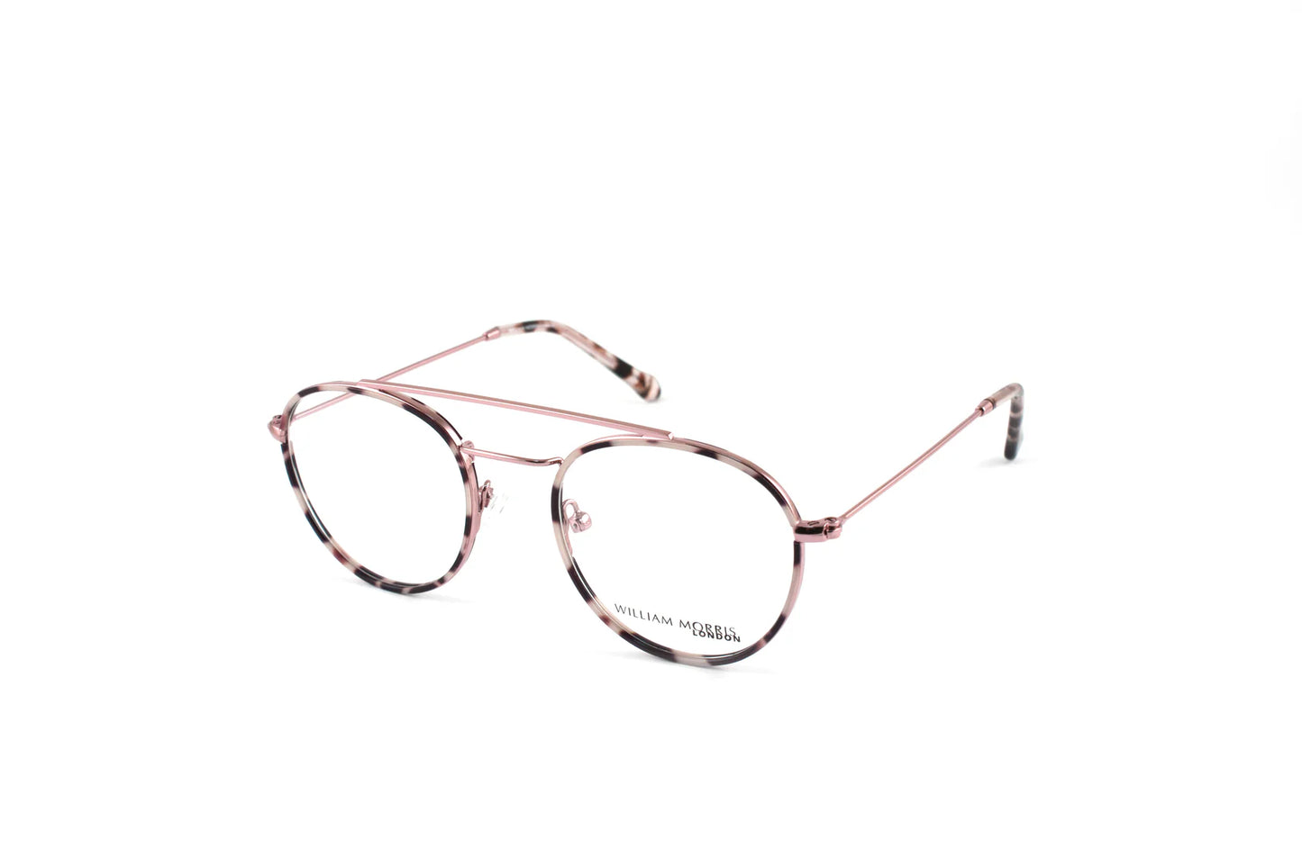 Rose Gold Stylish Transparent Full Rim Round Eyeglasses WM50098