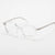 Silver Full Frame Oval Eyeglasses CSNY30075