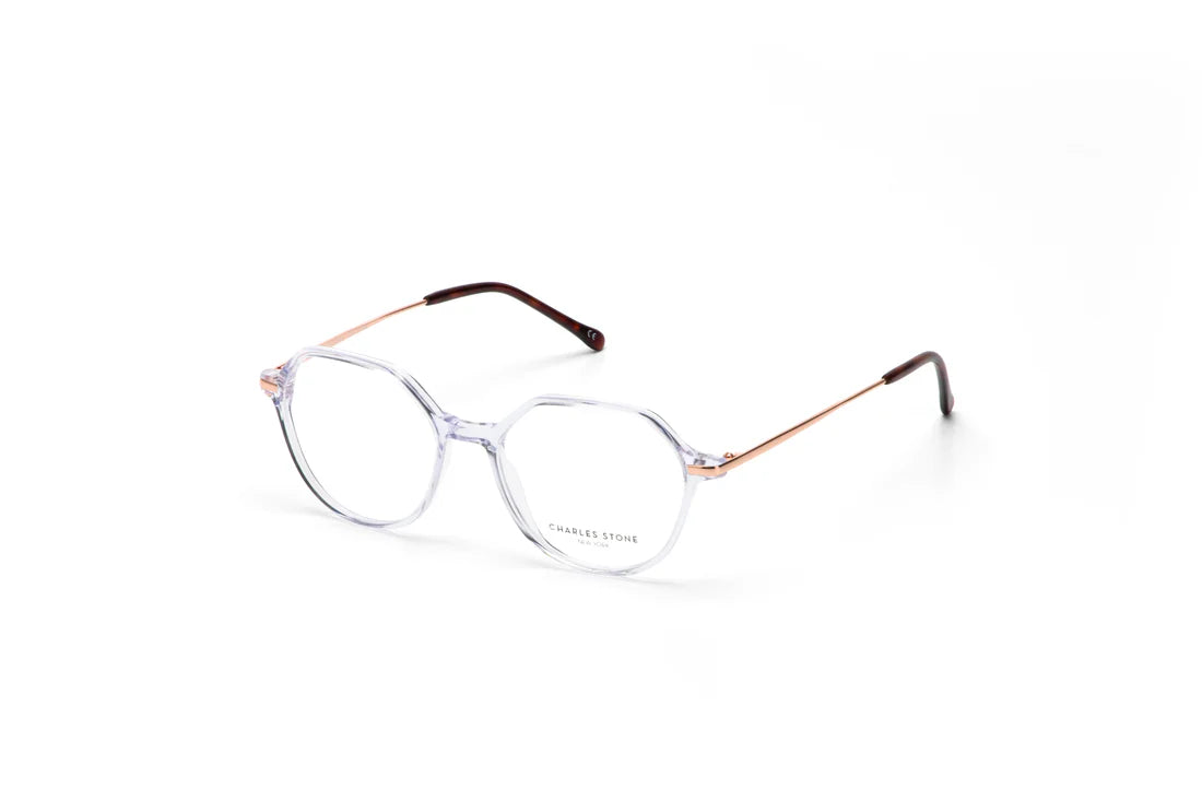 Silver Full Frame Oval Eyeglasses CSNY30082