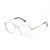 Silver Full Frame Oval Eyeglasses CSNY30082