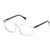 Silver Full Frame Rectangle Eyeglasses CSNY30096