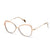 Silver Full Rim Oval Eyeglasses LUISA