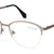 Silver Full Rim Oval Eyeglasses U1198