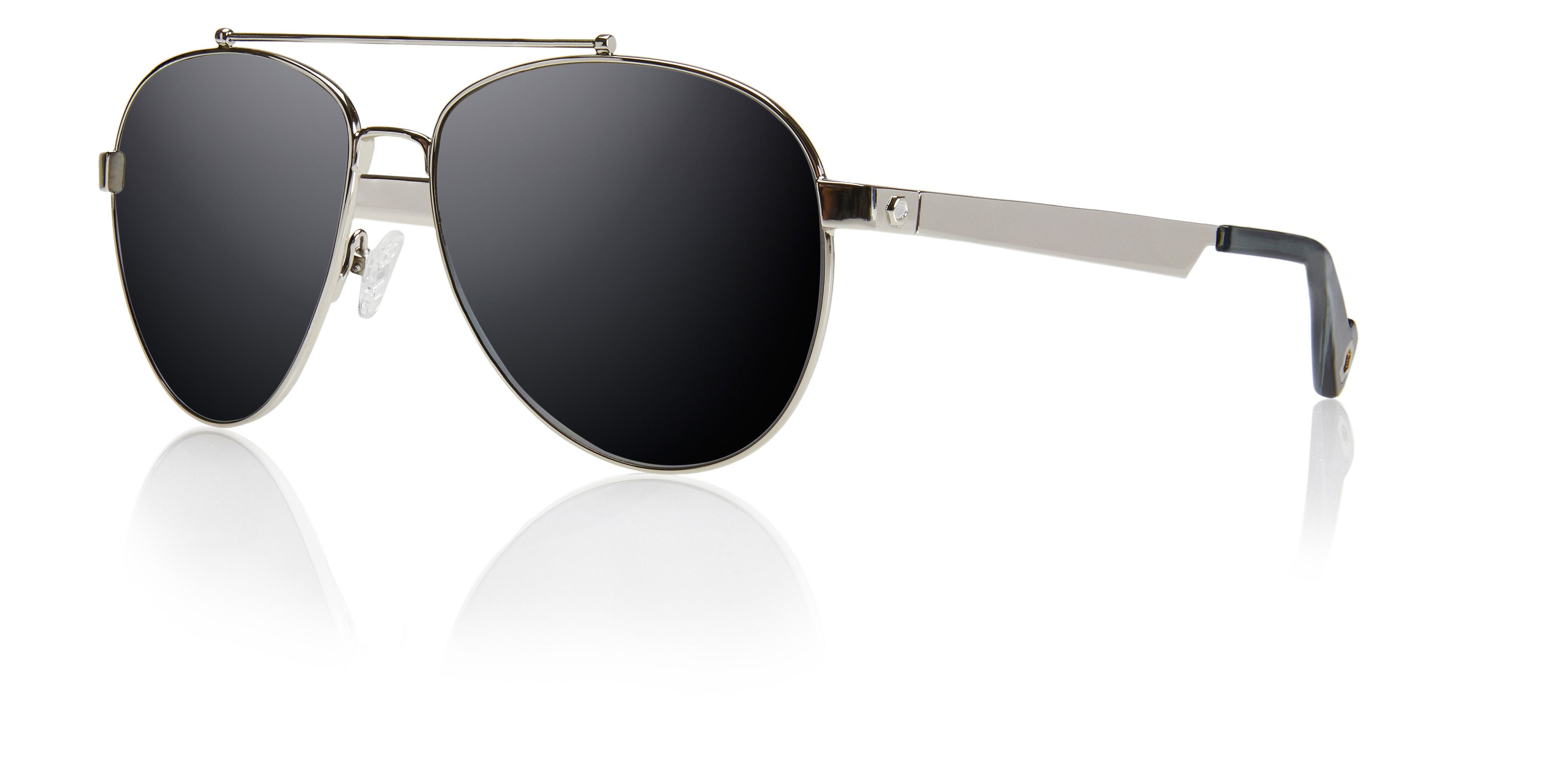 Silver Full Rim Round Sunglasses BECKETT KRS012