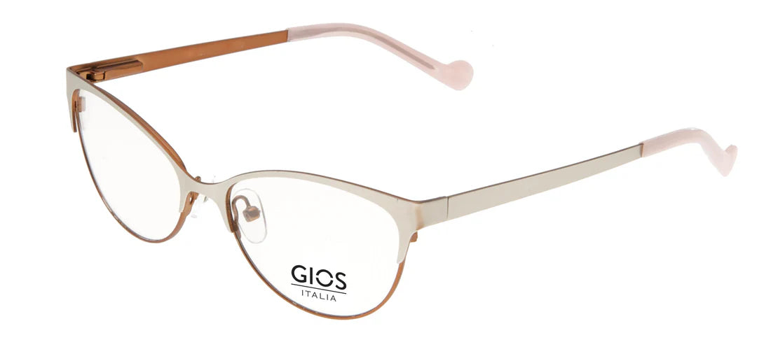 Silver Semi Rimless Rectangle Eyeglasses GI LP100029