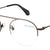 Silver Semi-Rimless Round Eyeglasses U1203