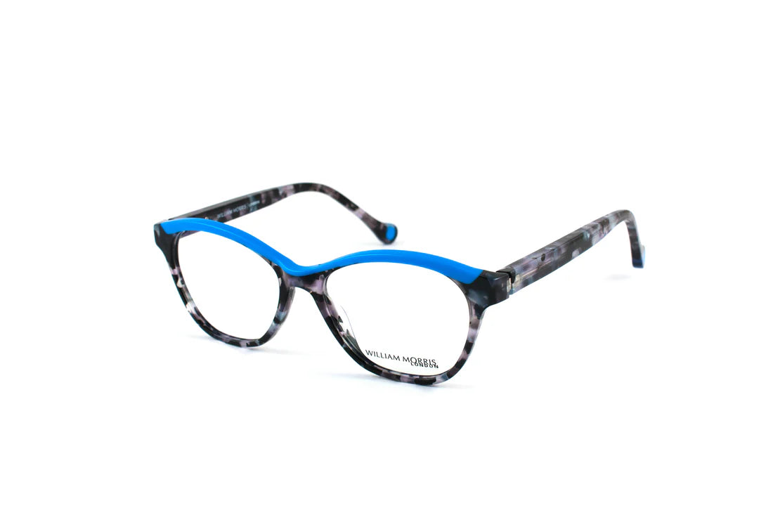 Sky Blue Stylish Transparent Full Rim Round Eyeglasses WM50026