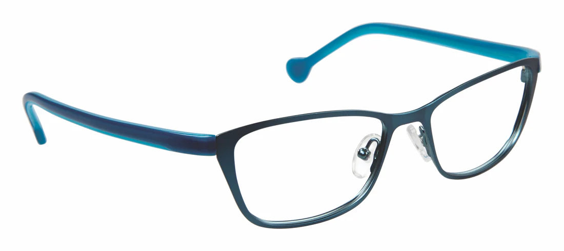 Teal Full Rim Cat Eye Eyeglasses LL141