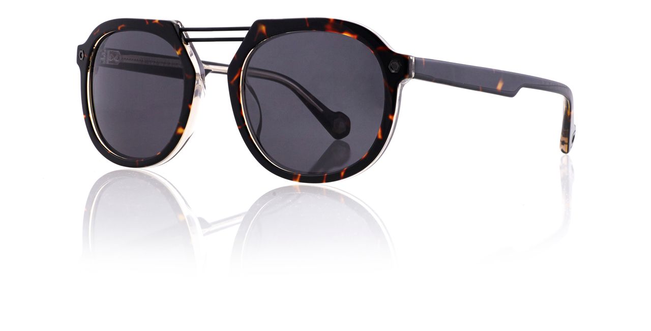 Tortoise Full Rim Round Sunglasses AUGUST KRS021