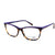 Violet Transparent Full Rim Square Eyeglasses WM50017