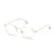 White Full Frame Rectangle Eyeglasses CSNY30080