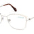 White Full Rim Cat Eye Eyeglasses X2281