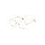 White Full Rim Rectangle Eyeglasses BLMARIA