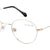 White Full Rim Round Eyeglasses X2274