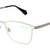 White Full Rim Square Eyeglasses A1185