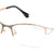 White Semi-Rimless Square Eyeglasses J4141