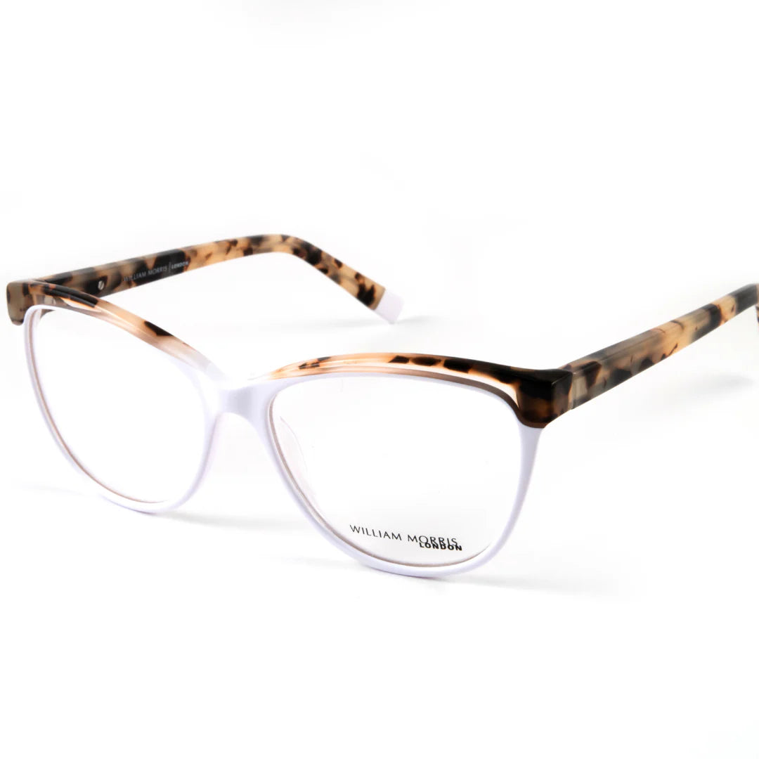 White Transparent Full Rim Oval Eyeglasses WM50114