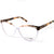 White Transparent Full Rim Oval Eyeglasses WM50114