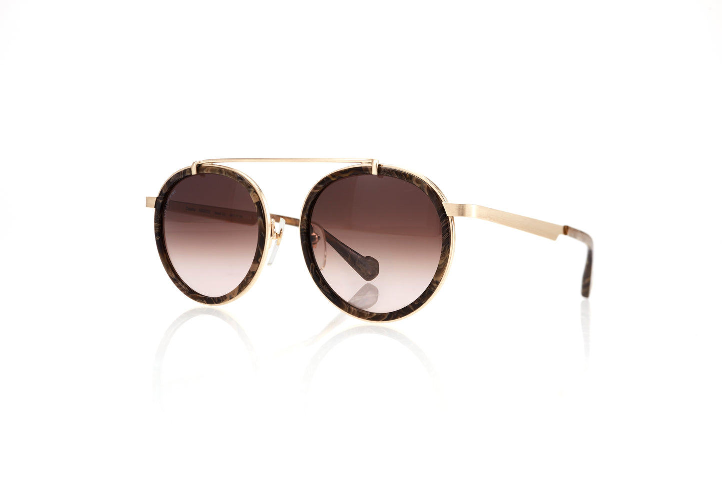 Wood Full Rim Round Sunglasses COLETTE C2 KRS023