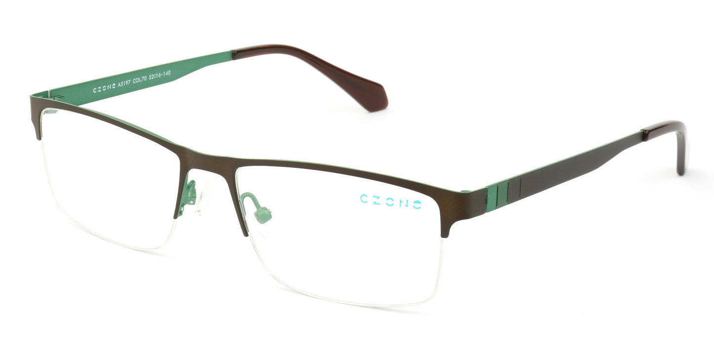 C-Zone Full Rim Rectangle Eyeglasses A5197