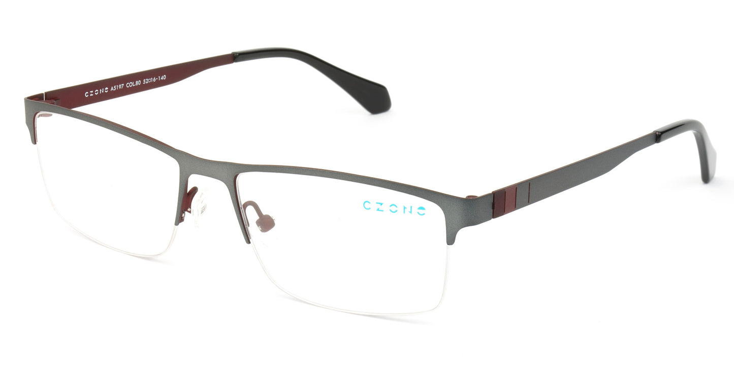 C-Zone Full Rim Rectangle Eyeglasses A5197