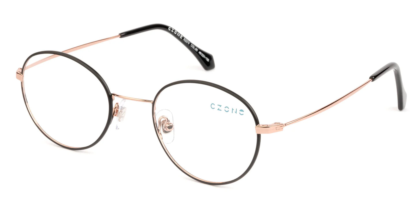 Black Full Rim Round Eyeglasses X2274 