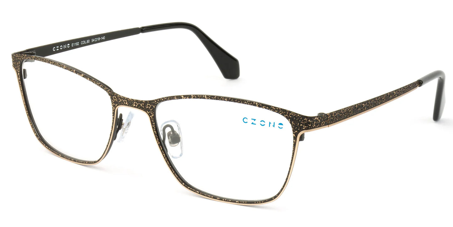 Black Full Rim Square Eyeglasses E1192 