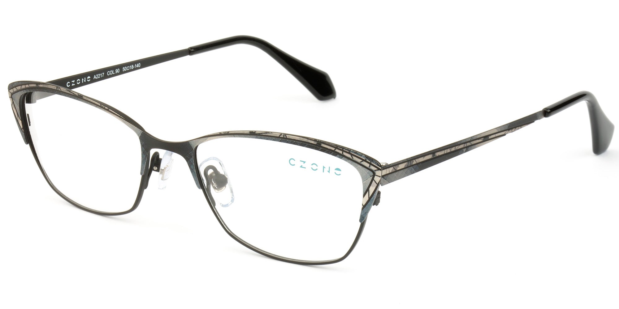 C-Zone Full Rim Square Eyeglasses A2217