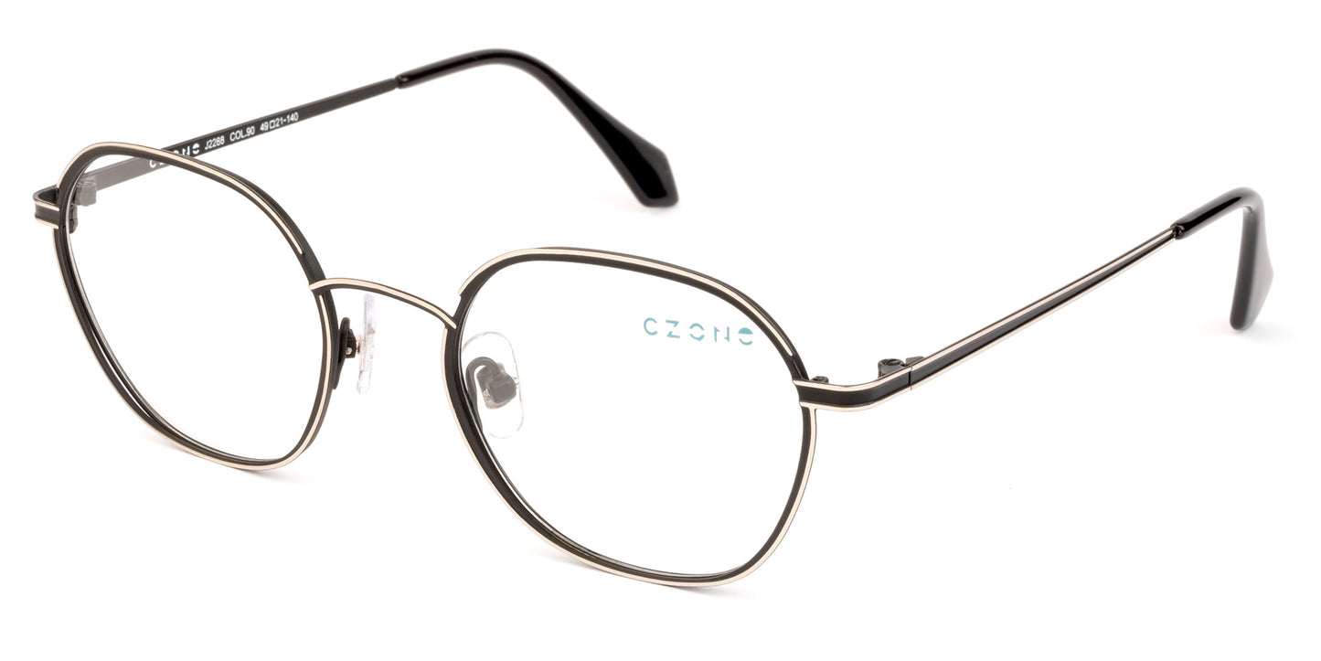 C-Zone Full Rim Oval Eyeglasses J2288