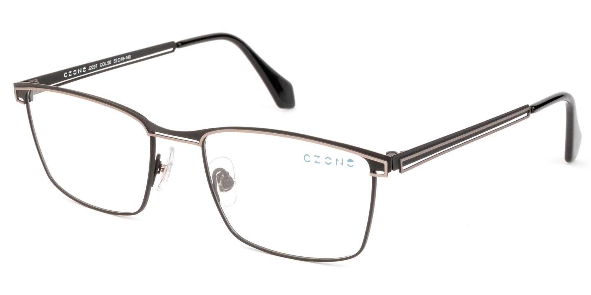 C-Zone Full Rim Rectangle Eyeglasses J2297