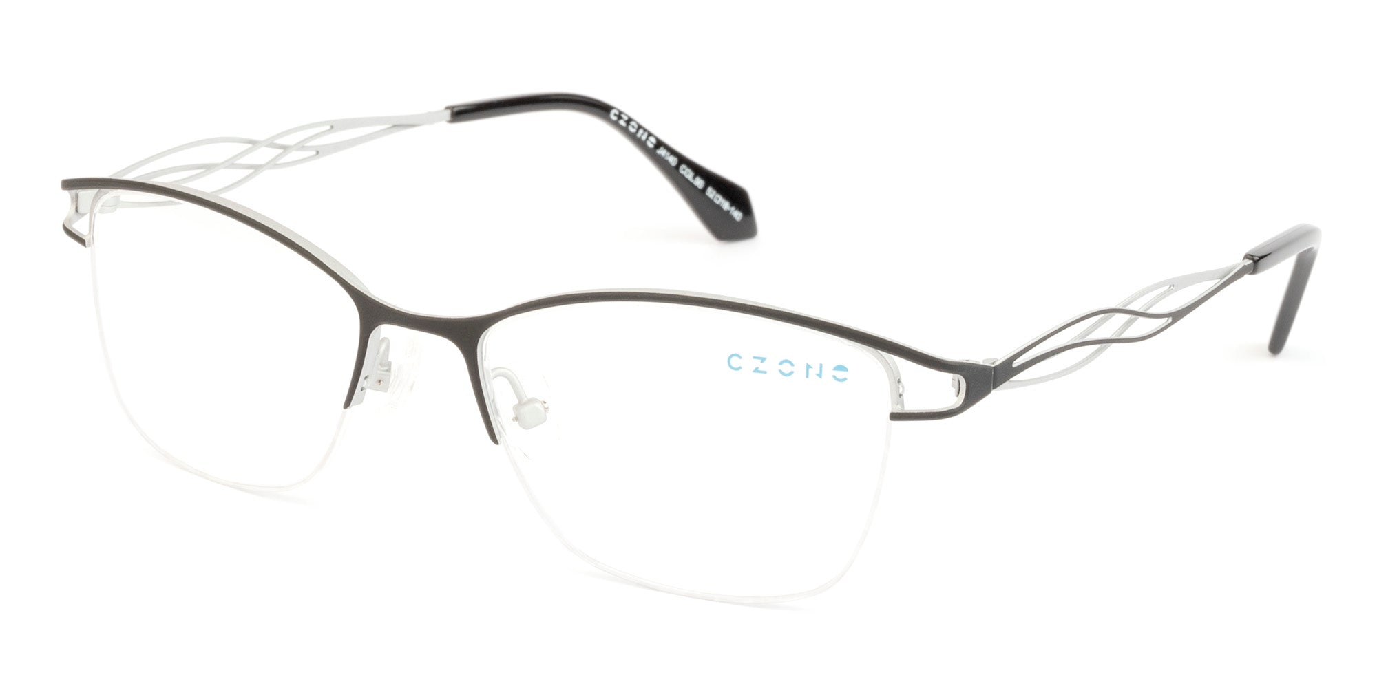 C-Zone Full Rim Square Eyeglasses J4140