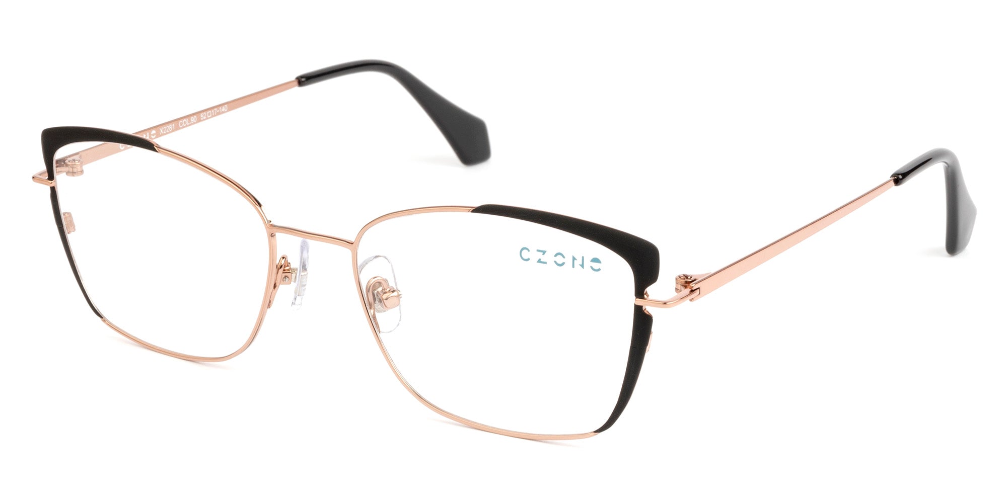 C-Zone White Full Rim Cat Eye X2281 Eyeglasses