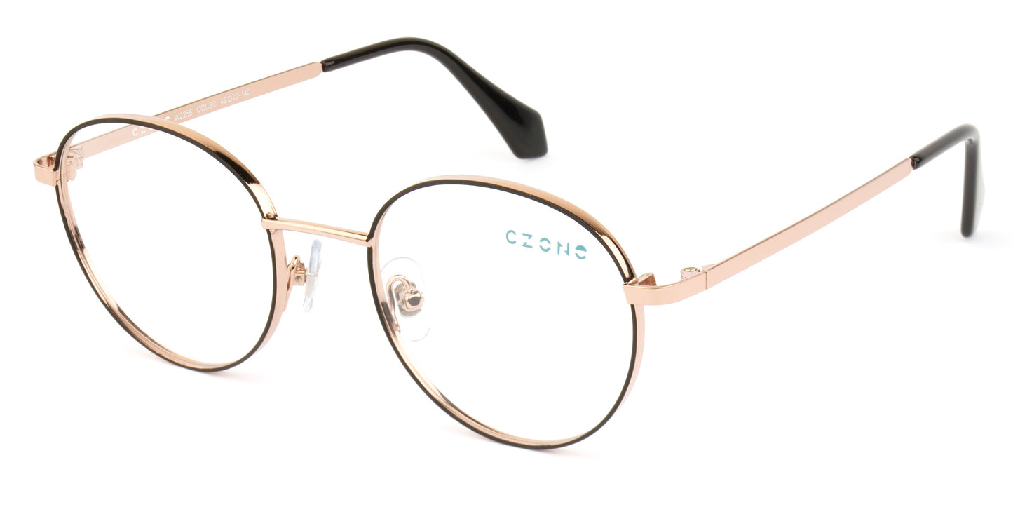 C-Zone Full Rim Round Eyeglasses W2256