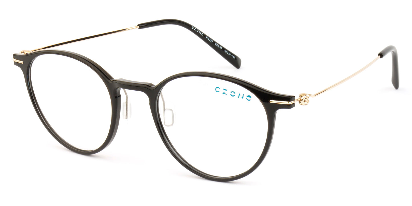 C-Zone Full Rim Round W3222 Eyeglasses