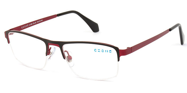 C-Zone Semi-Rimless Rectangle Eyeglasses Q1208